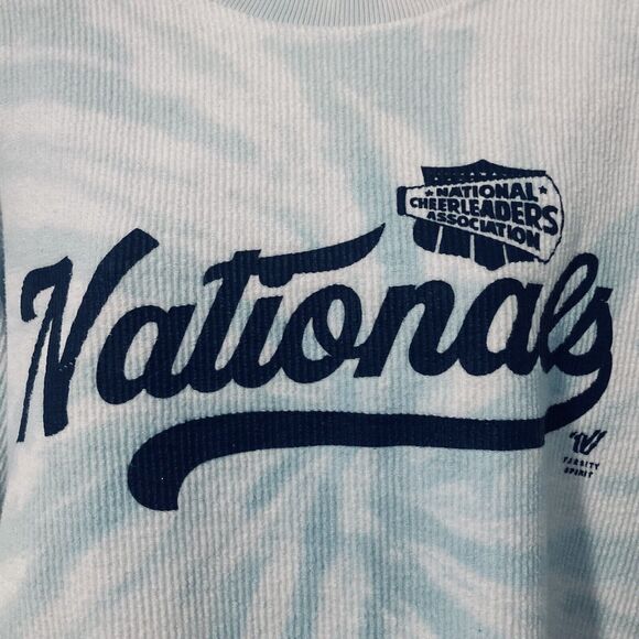 Varsity Spirit NCA Nationals Ribbed Sweatshirt  Womens Size XS Blue White TieDye - Picture 4 of 10